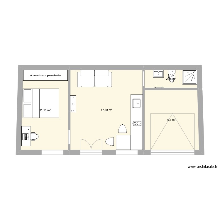 Dépendance maison VF. Plan de 0 pièce et 0 m2