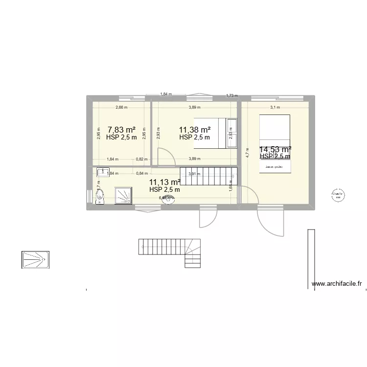 EYGLIERS sans extension LBG essai 2. Plan de 
