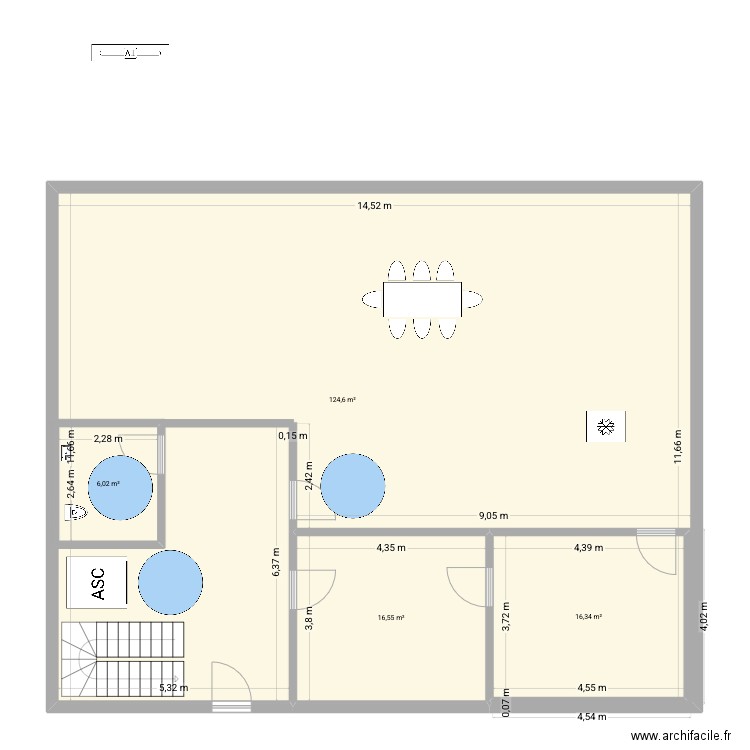 dernier plan. Plan de 6 pièces et 347 m2