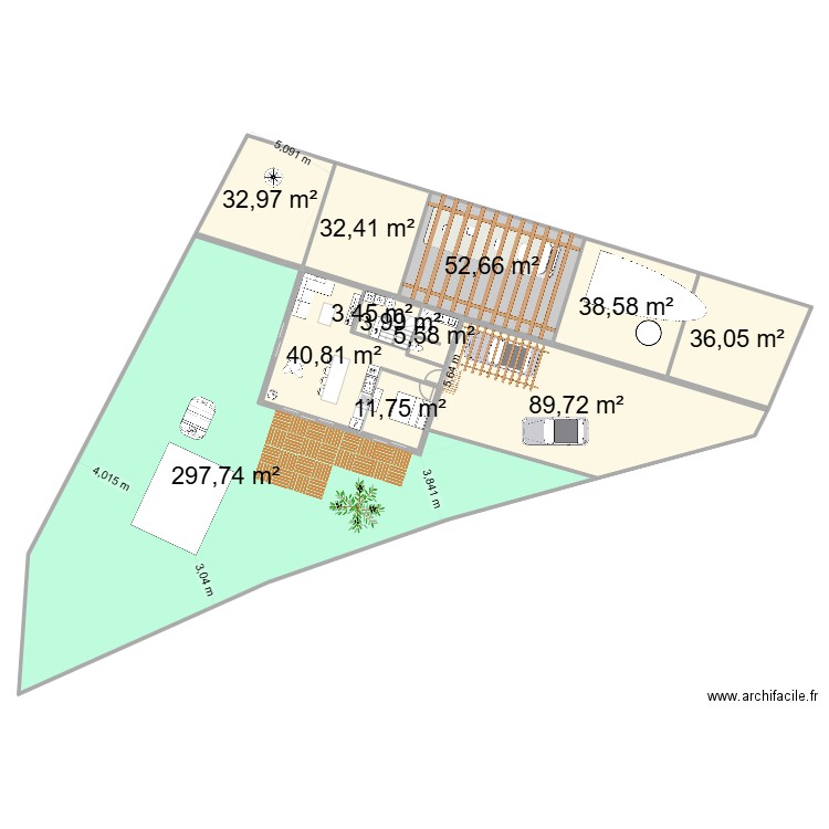 vraz3. Plan de 19 pièces et 710 m2