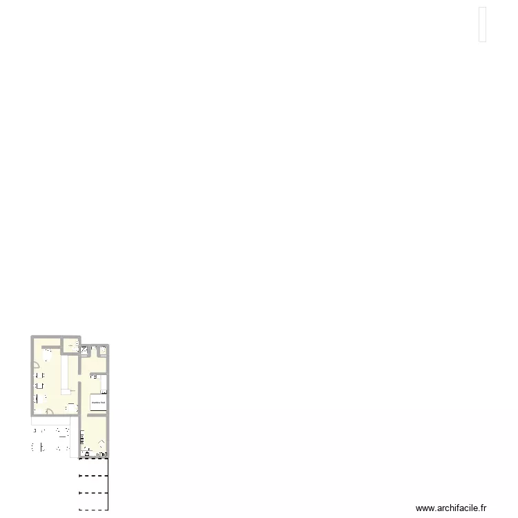 COMMERCE. Plan de 3 pièces et 110 m²
