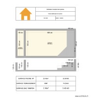 Plan en coupe piscine 8X4 