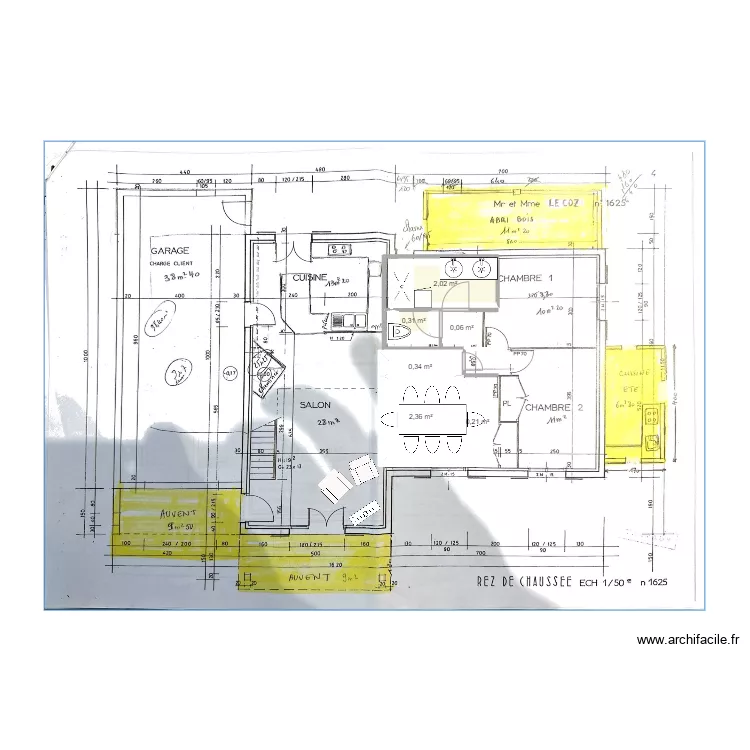 Projet travaux 040924. Plan de 