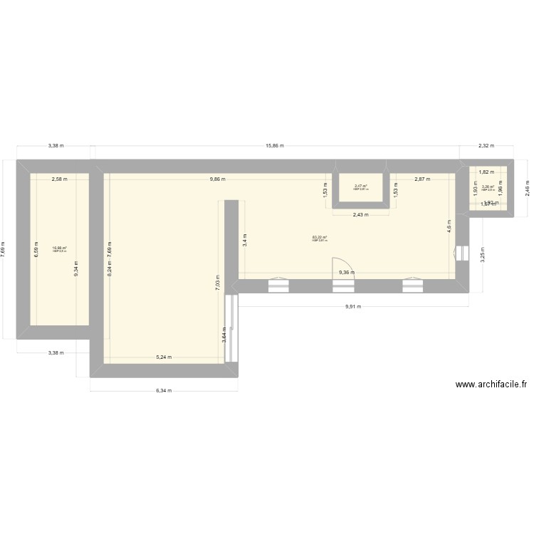 GERMAINE Vanessa RDC. Plan de 4 pièces et 106 m2