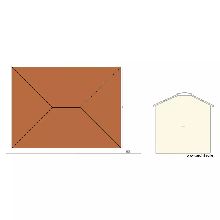 DP4 PLAN DES FACADES ET DES TOITURES. Plan de 