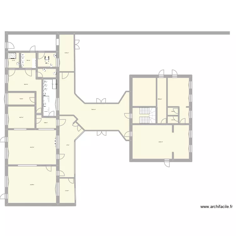 creche laventie modifi&eacute;. Plan de 17  et 361 m²