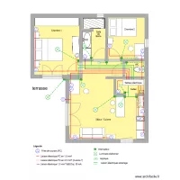 Implantation électricité réseau maison Bolivie Archifacile V7
