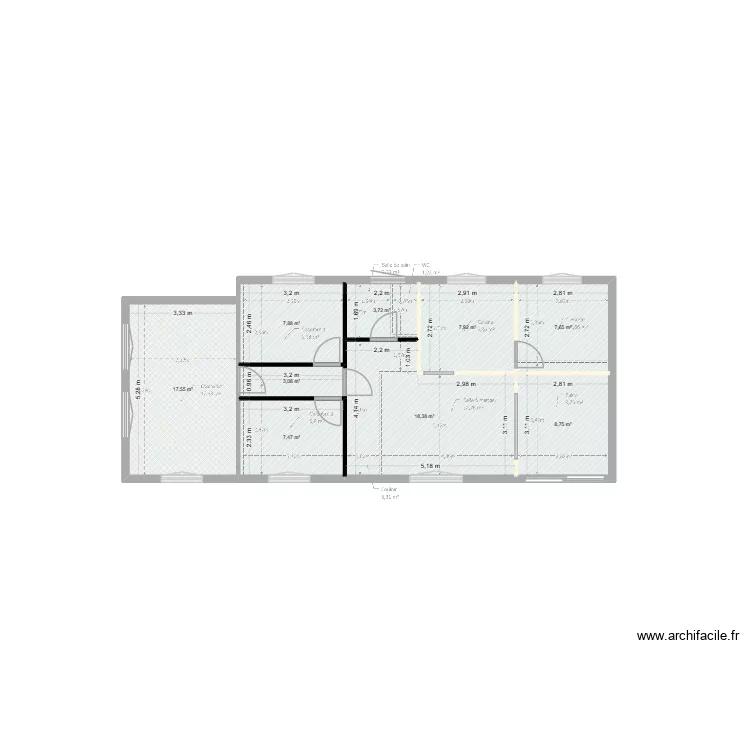 Camille DEMINIERE. Plan de 9  et 82 m²