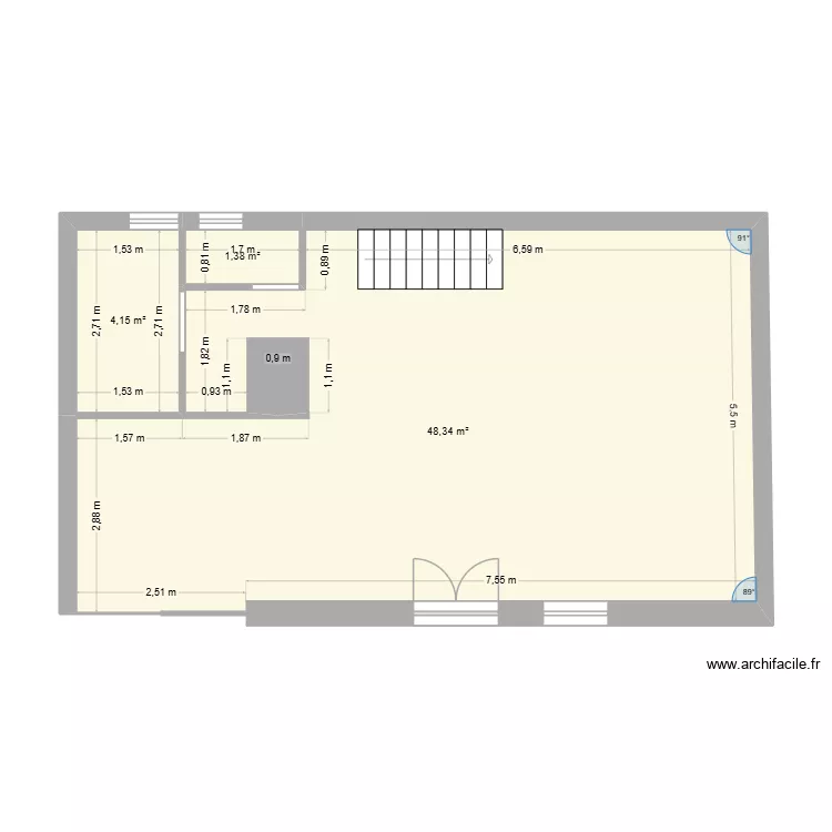 rdb. Plan de 3 et 54 m² rdb. Plan de 3 et 54 m²