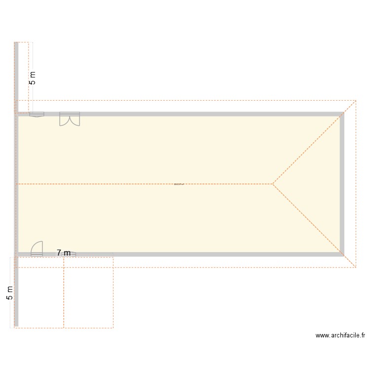 olivier. Plan de 1 pièce et 220 m2