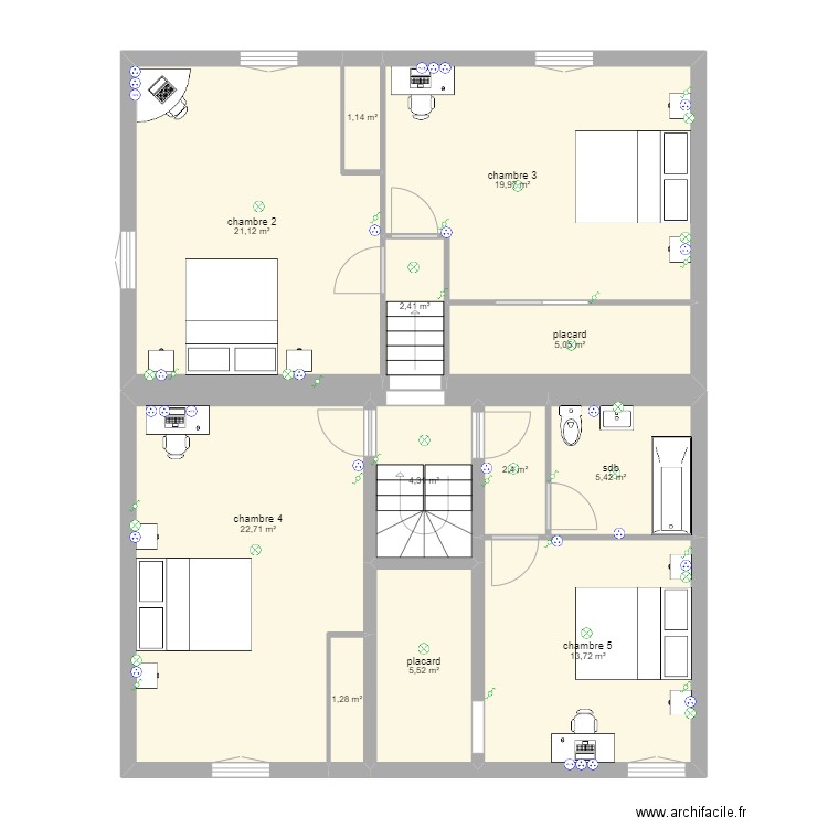 maison quelaines etage. Plan de 0 pièce et 0 m2