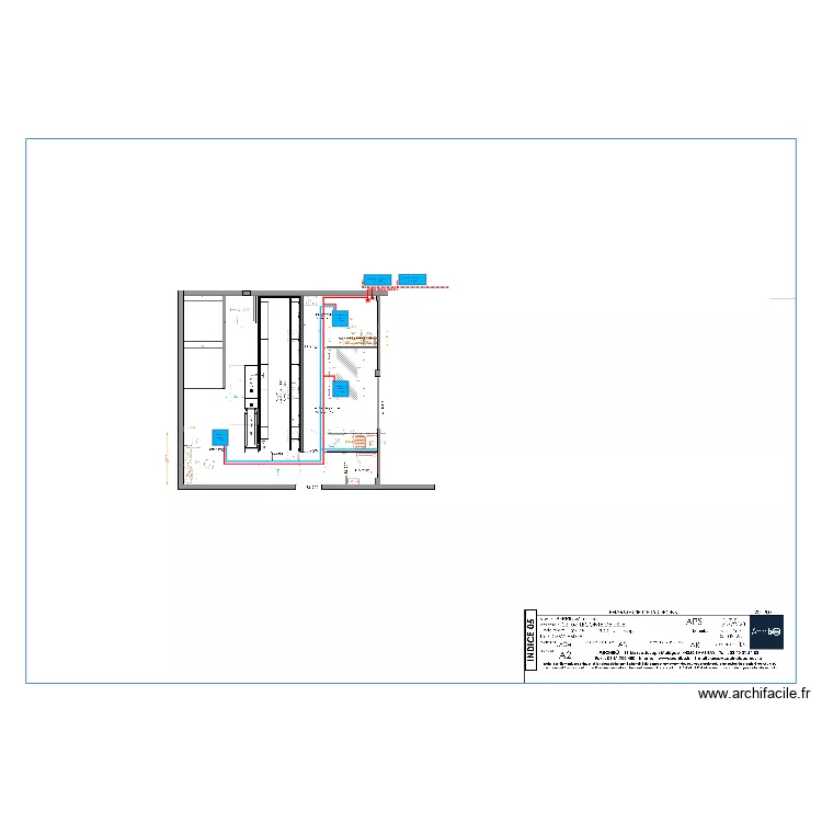 Pharmacie L'odeon V2 R+1. Plan de 