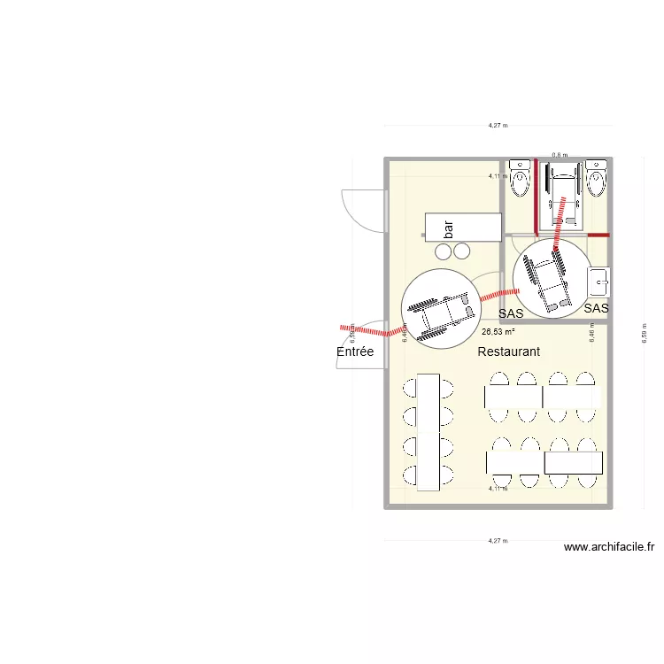 la nova TRAVAUX 3 bis. Plan de la nova TRAVAUX 3 bis. Plan de