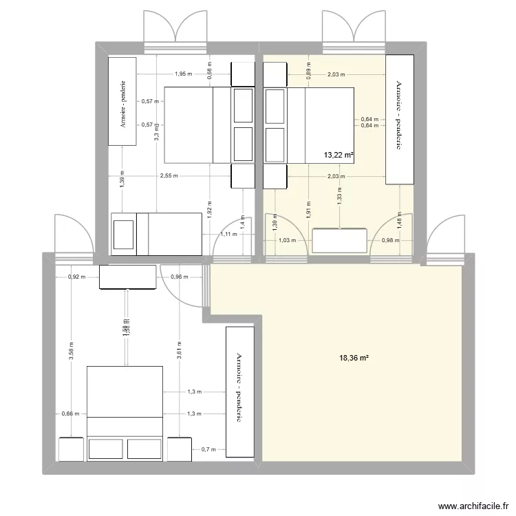 Roseto. Plan de 2 et 32 m² Roseto. Plan de 2 et 32 m²