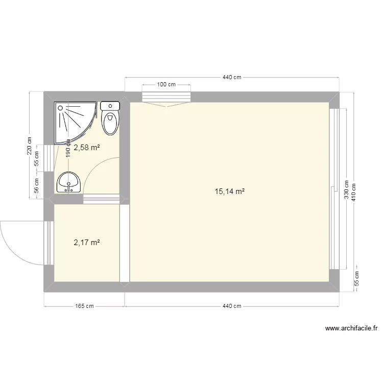 MODULE 25m&sup2;. Plan de 