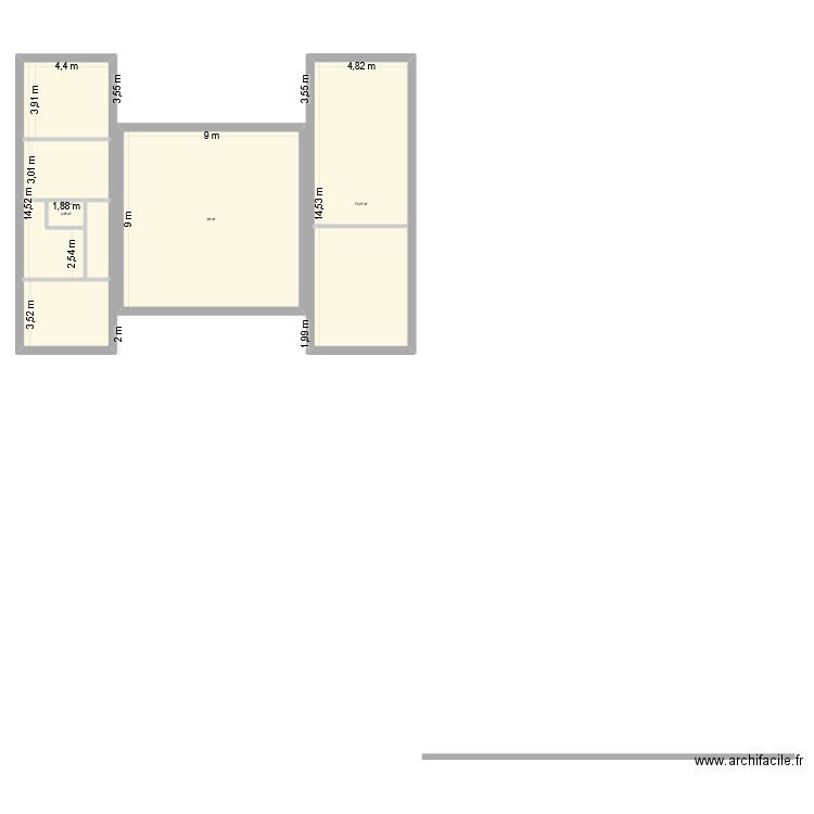 maison st Quentin 1. Plan de 4 pièces et 217 m2