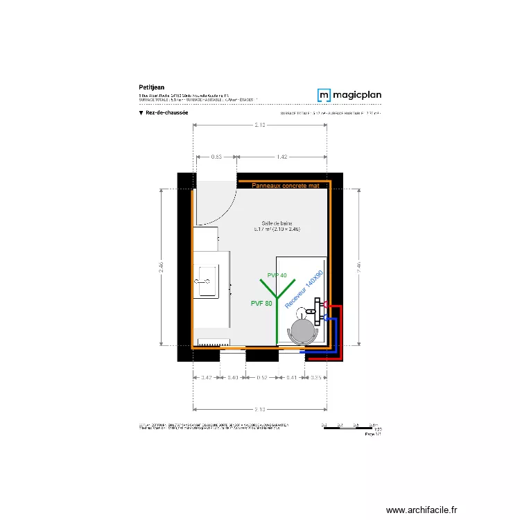 Plan Projet Petitjean. Plan de 