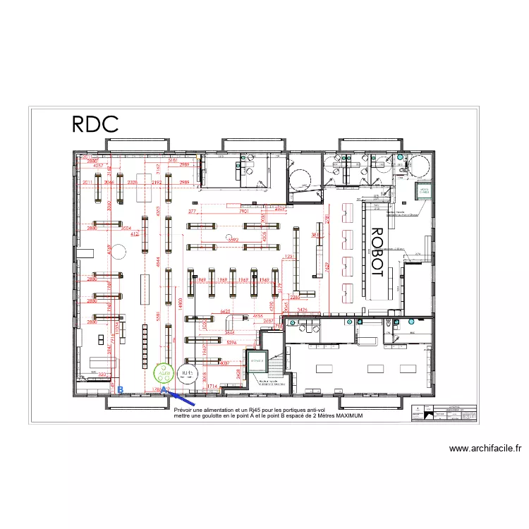 PLAN PHARMACIE CAPESTANG. Plan de PLAN PHARMACIE CAPESTANG. Plan de