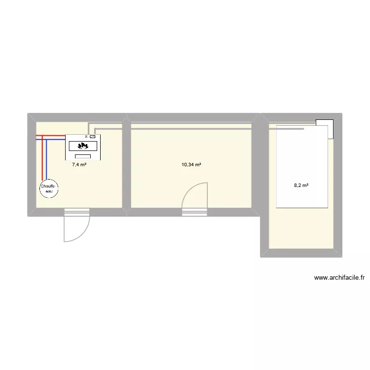 PLAN IMPLANTATION SALLE DES FETES. Plan de 3 et 26 m² PLAN IMPLANTATION SALLE DES FETES. Plan de 3 et 26 m²