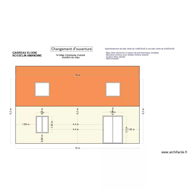 Facade B APRES 1. Plan de 