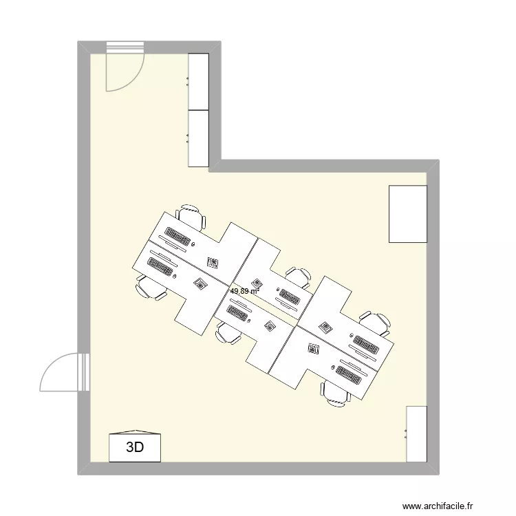 Bureau MTD. Plan de 1 et 50 m² Bureau MTD. Plan de 1 et 50 m²