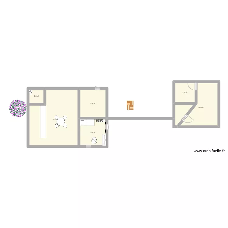 Premier essai. Plan de 