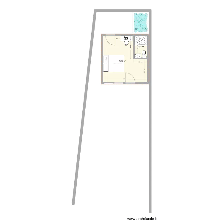 fond du jardin. Plan de 