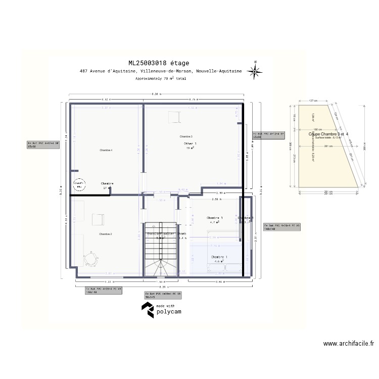 ML25003018 étage Pichonnat. Plan de 0 pièce et 0 m2