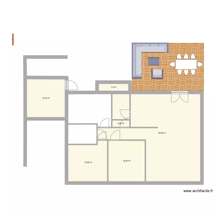 maison fini. Plan de 6 et 77 m² maison fini. Plan de 6 et 77 m²