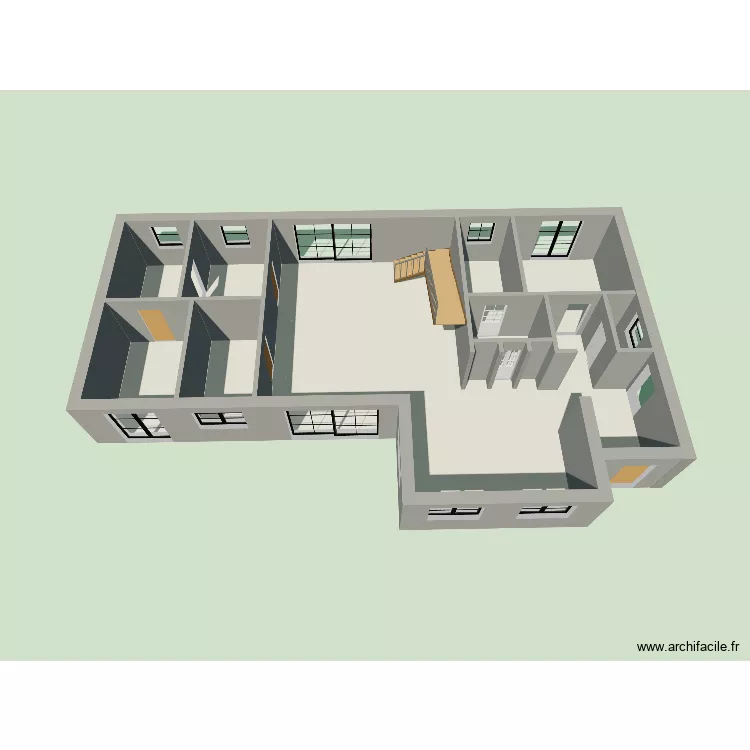 Maison. Plan de 4 Pièces et 153 m² Maison. Plan de 4 Pièces et 153 m²