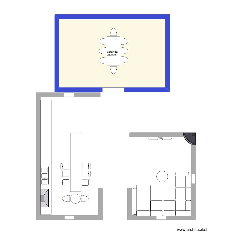 cuisine. Plan de 0 pièce et 0 m2