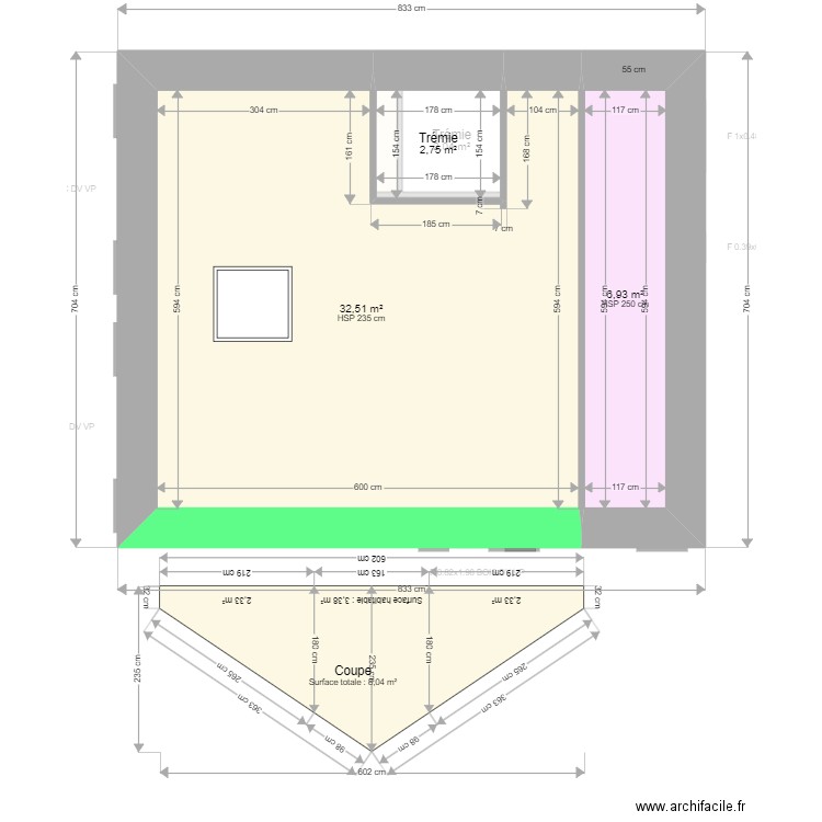 ML24003050. Plan de 14 pièces et 130 m2