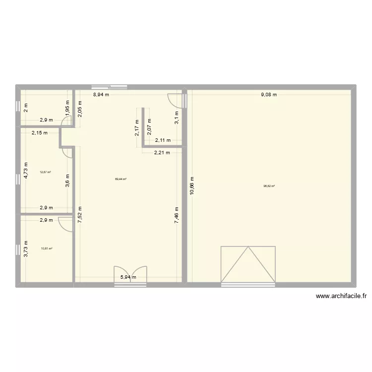 n°1. Plan de 4 et 190 m² n°1. Plan de 4 et 190 m²