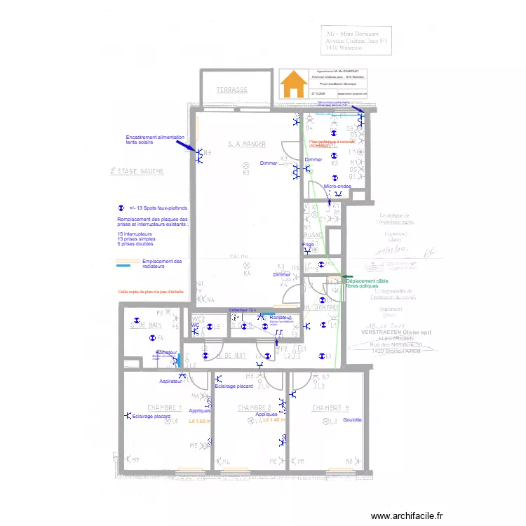 PROJET ELECTRICITE 301025 2. Plan de 