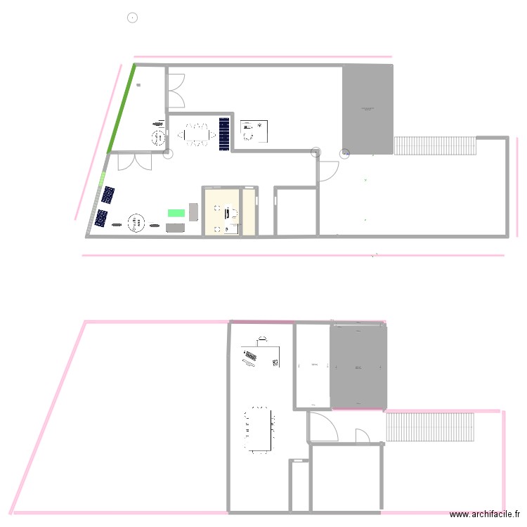 Syrius plan rdc 1 ETA. Plan de 0 pièce et 0 m2