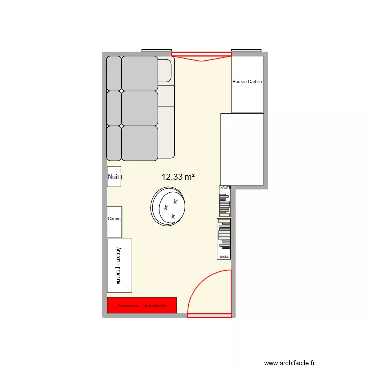 Nana Gaming House. Plan de 1  et 12 m²