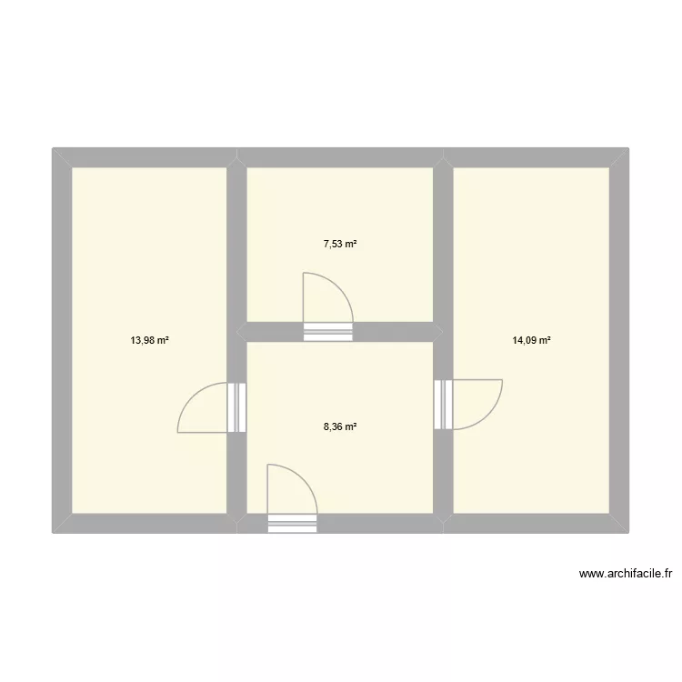 34 zirara loudaya rdc. Plan de 4 et 44 m² 34 zirara loudaya rdc. Plan de 4 et 44 m²