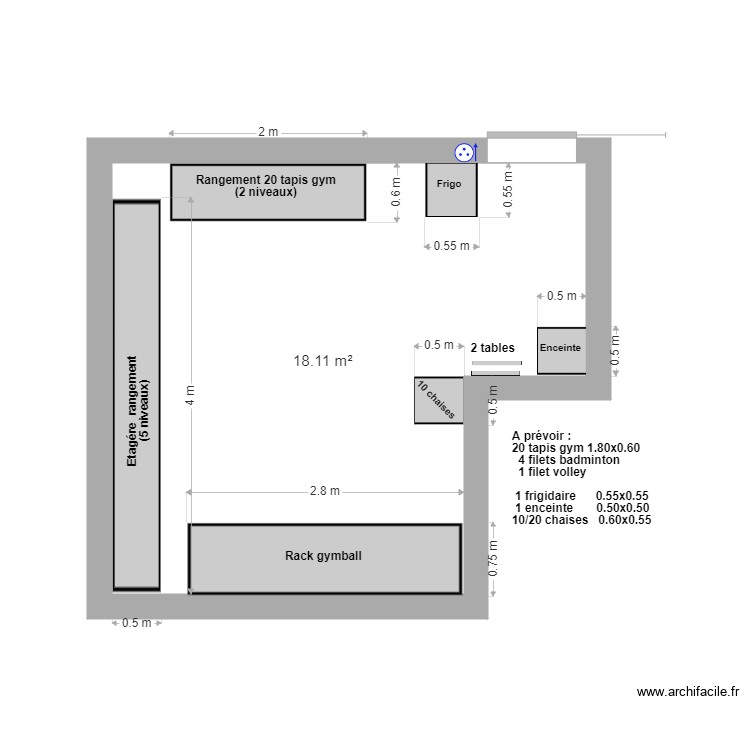 Salle Multi - Rengement 2. Plan de 0 pièce et 0 m2