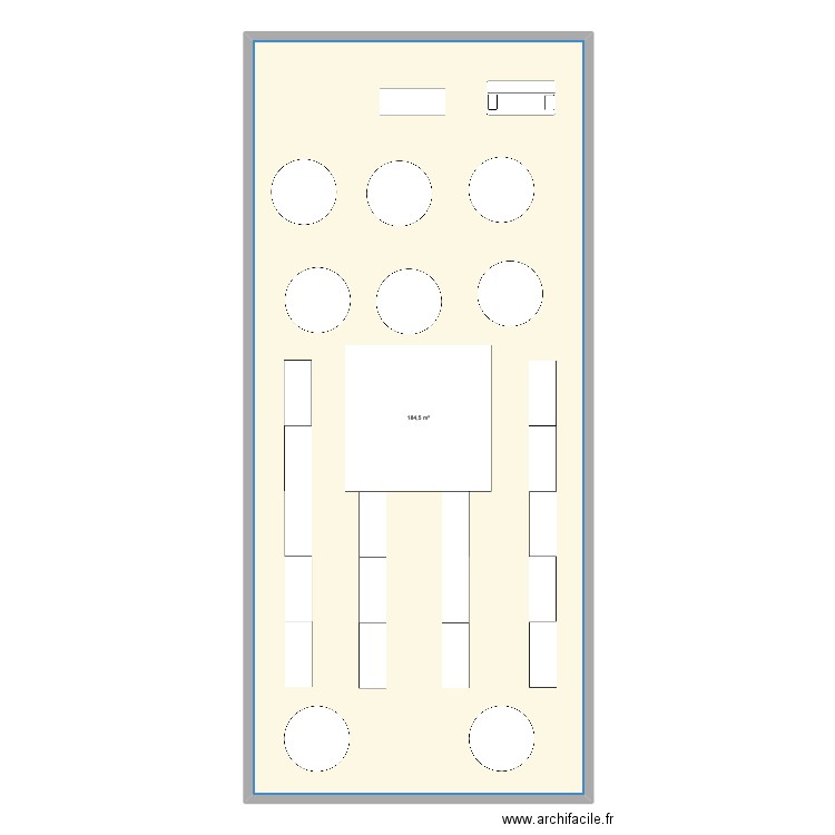 mariage 178 personnes. Plan de 1 pièce et 185 m2