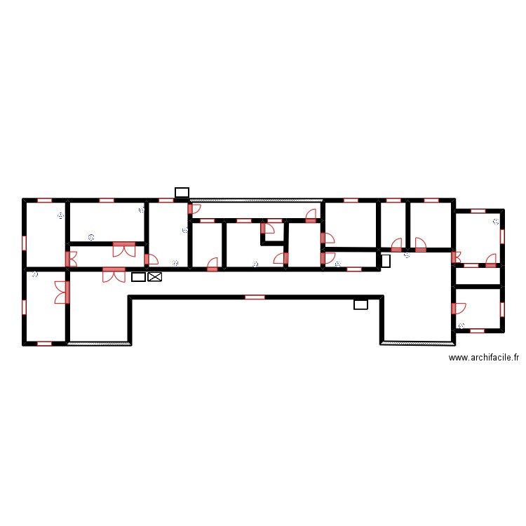 circuit des prises dispensaire AGBODJI . Plan de 0 pièce et 0 m2