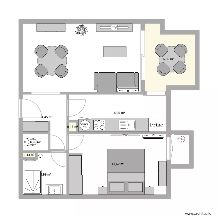 Appartement Fréjus. Plan de 8 et 38 m² Appartement Fréjus. Plan de 8 et 38 m²