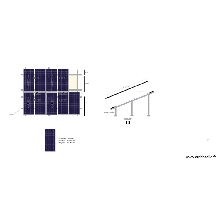 Structure panneaux. Plan de 7 et 17 m² Structure panneaux. Plan de 7 et 17 m²
