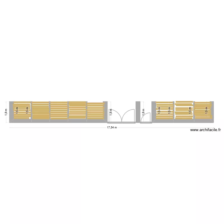 cloture facade abb&eacute; pasty. Plan de 
