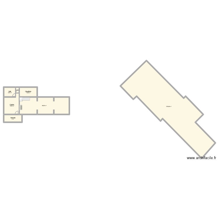 615 Boos Existant. Plan de 7 pièces et 339 m2