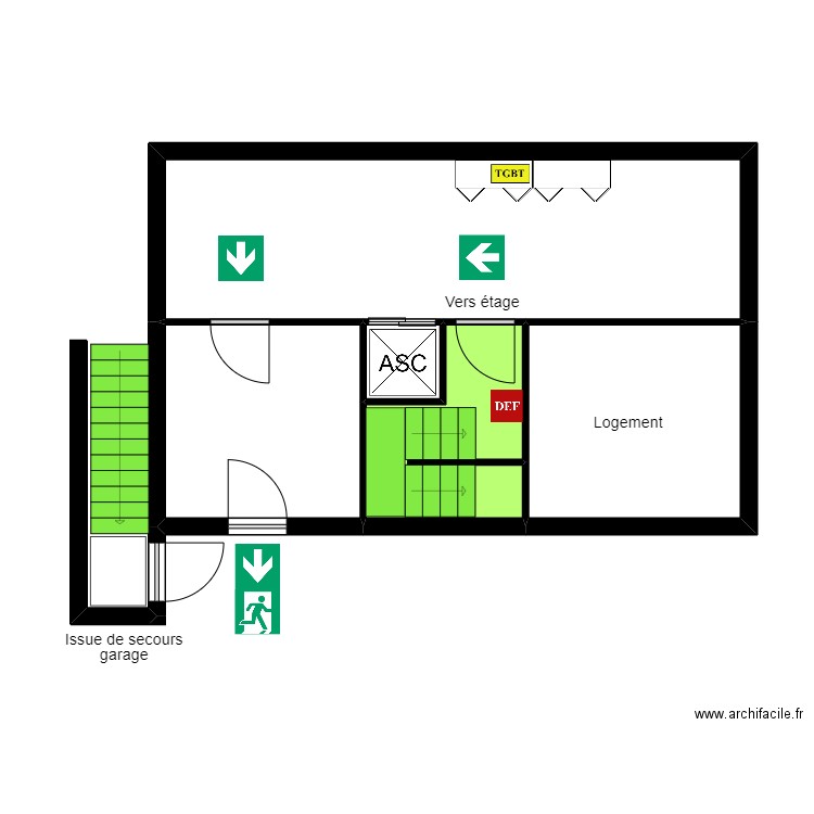 Bat B . Plan de 0 pièce et 0 m2