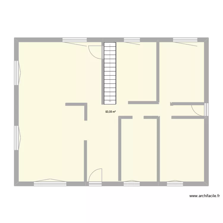 Reno Crenay. Plan de 1  et 93 m²
