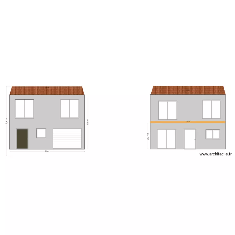 LAMARTINE projet. Plan de 3 et 201 m² LAMARTINE projet. Plan de 3 et 201 m²