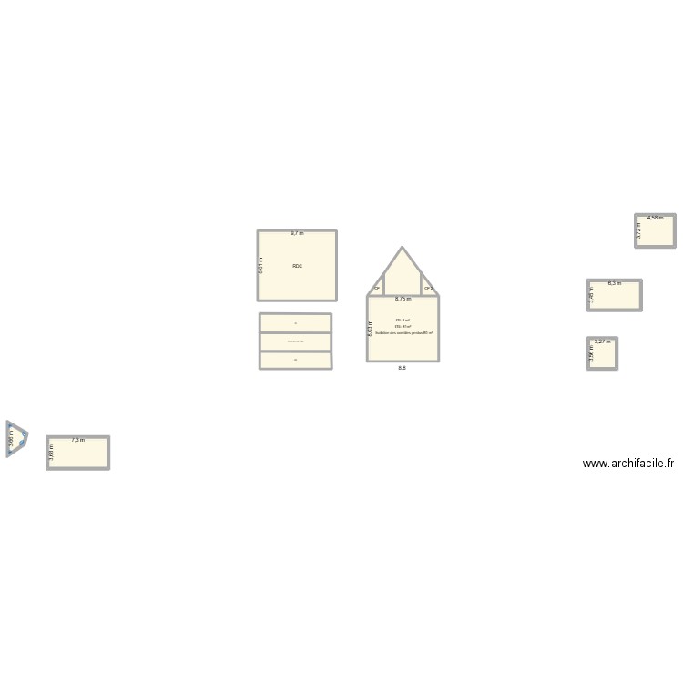IIII. Plan de 12 pièces et 318 m2