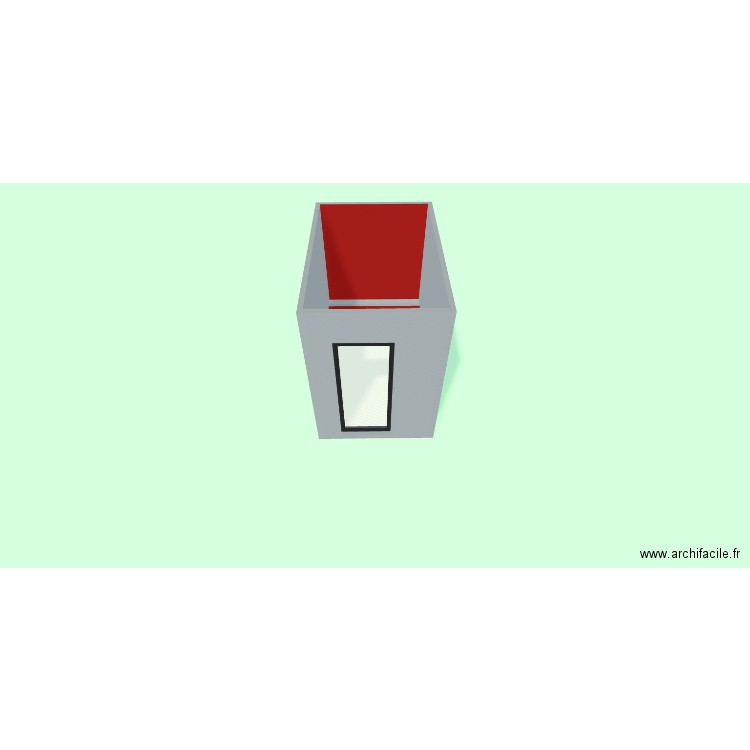 DOUCHE. Plan de 2 pièces et 5 m2