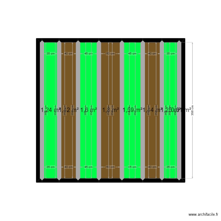 Jardin. Plan de 0 pièce et 0 m2
